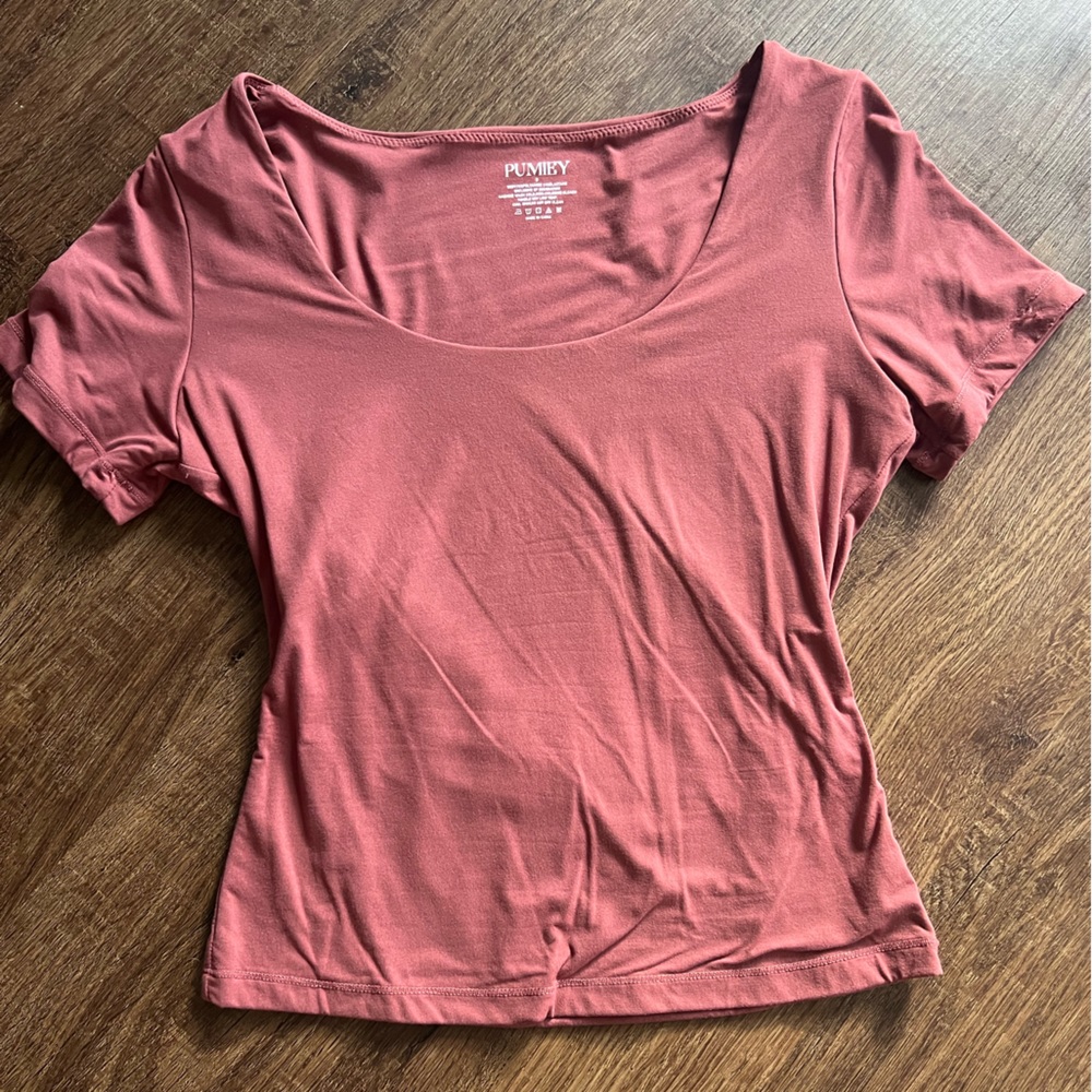 NWOT Pumiey Scoop Neck Short Sleeve